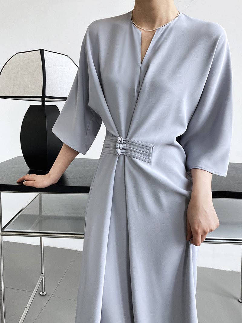 Marayn - Vente Robe – femme - 2025 NOUVELLE Robe Noeud Élégante Moderne Chic Touche Chinoise39