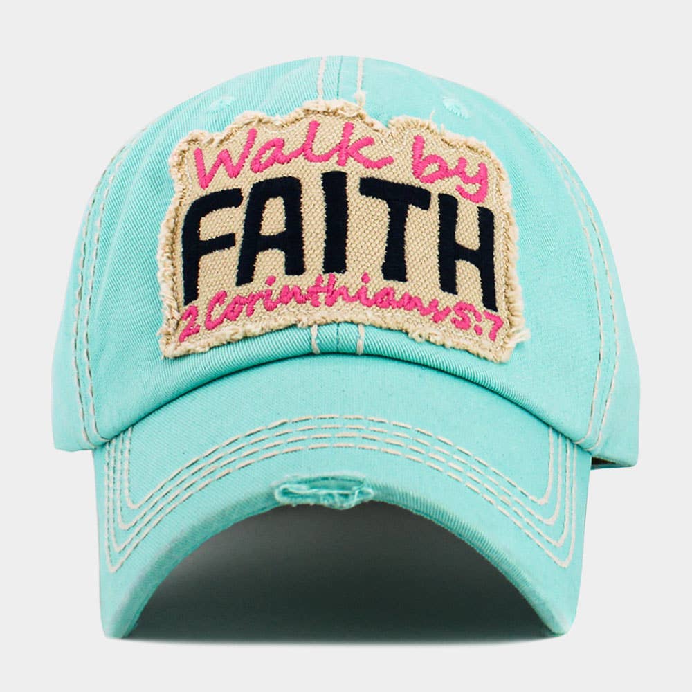 Sensibling Corp. - Wholesale Baseball Cap - Women's - WALK BY FAITH Vintage Baseball Cap0