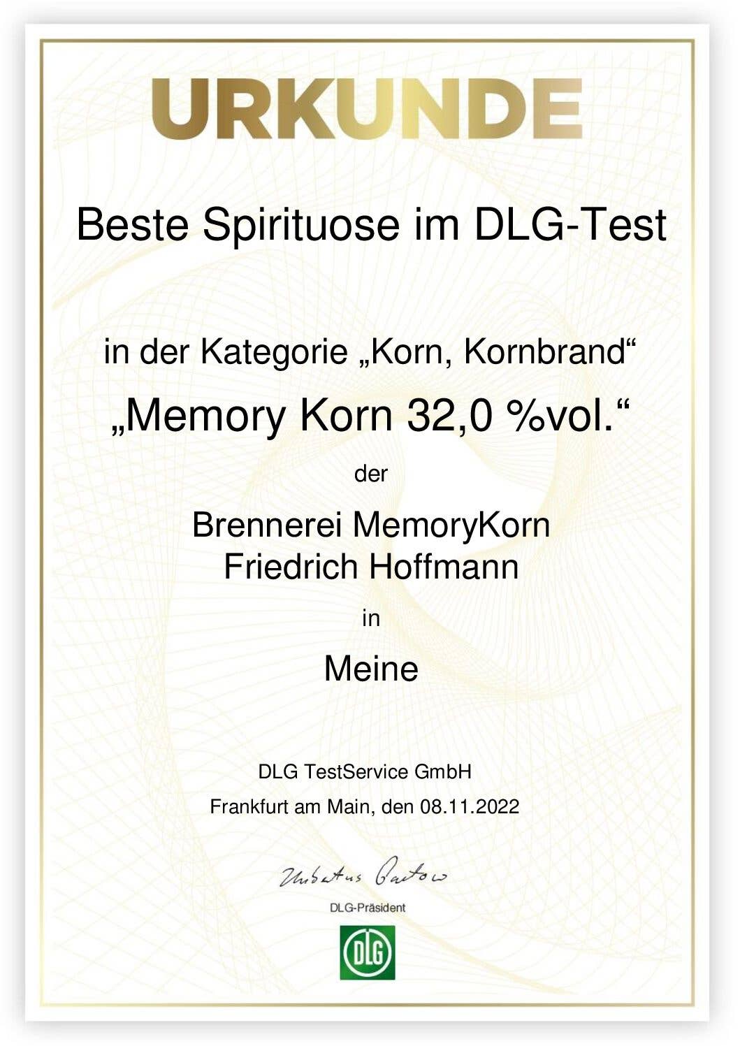 MemoryKorn - Vendita all'ingrosso Vodka - MemoryKorn 0,2 Litri3