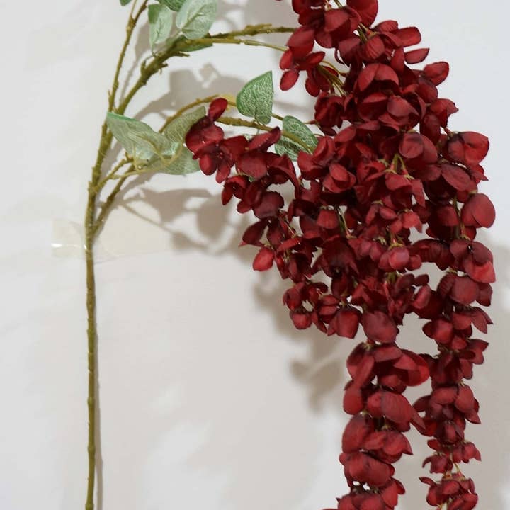 Sweet Home Deco - Wholesale Artificial Flowers - 43'' Silk Wisteria Artificial Flower Spray, Hanging Flowers