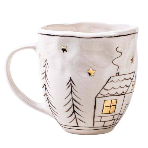 Glasyr Handgjord Keramisk Jultekopp 450 ml för wholesale av Pretty Plate