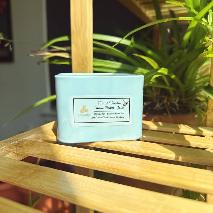 Cloudy Babe - Wholesale Jar/Filled Candle - Desert Sunrise Candle! Cactus Flower & Jade