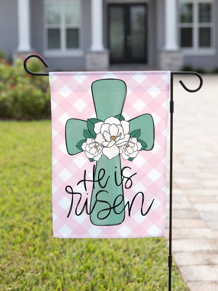 Påskehaveflag - Han er opstået kors for engroshandel hos The Navy Knot