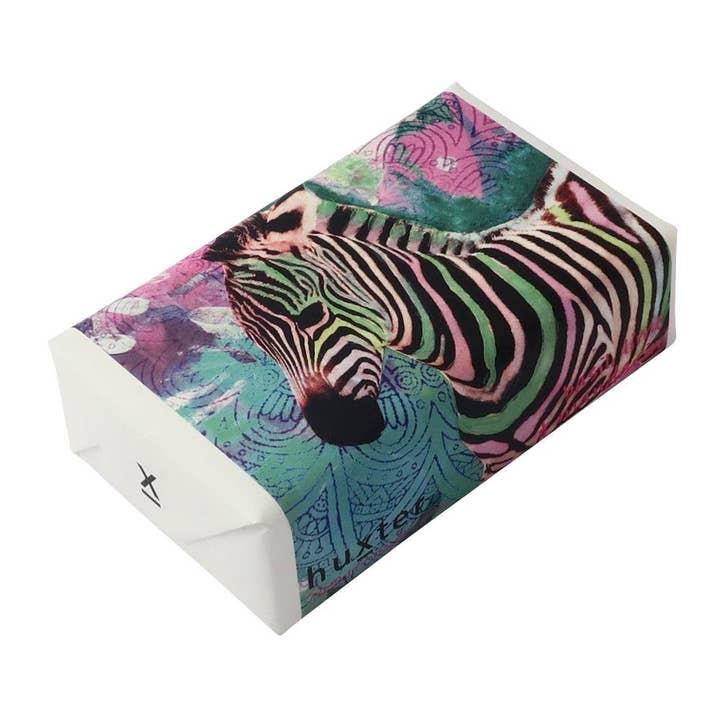 Zebra' Wrapped Soap - Triple-milled soap for wholesale by Huxter