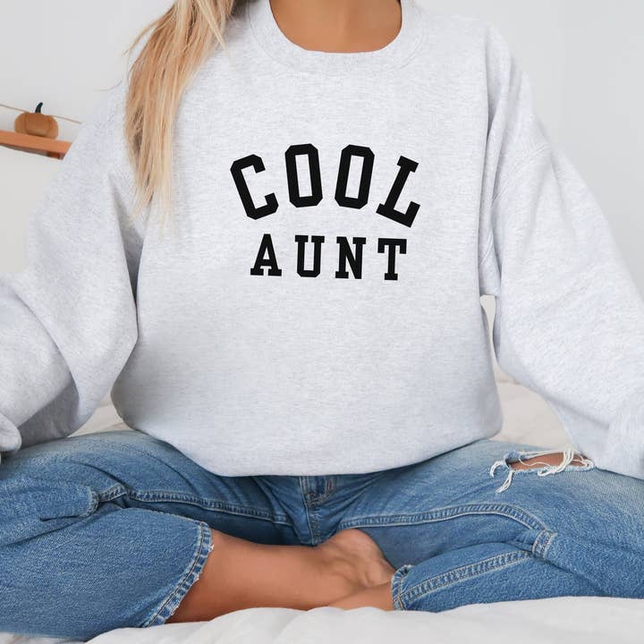 P E T I T R U E – Camisola gráfica - Mulher por atacado – Camisola de Tia Fixe para o Dia da Mãe0