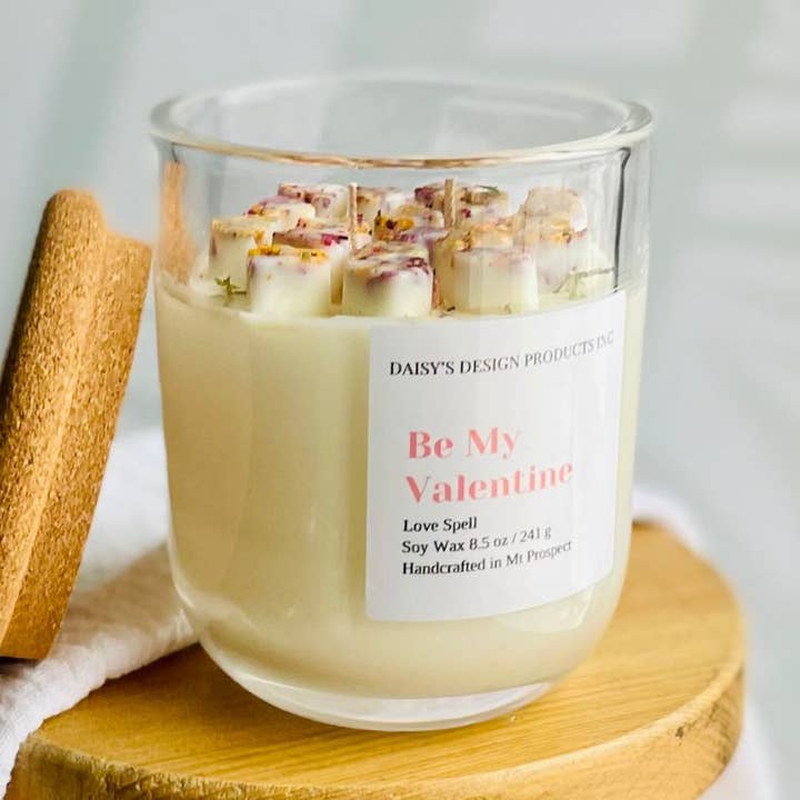Love Spell / Be My Valentine Candle Gift 8.5oz for wholesale by Daisy's Design Products Inc.
