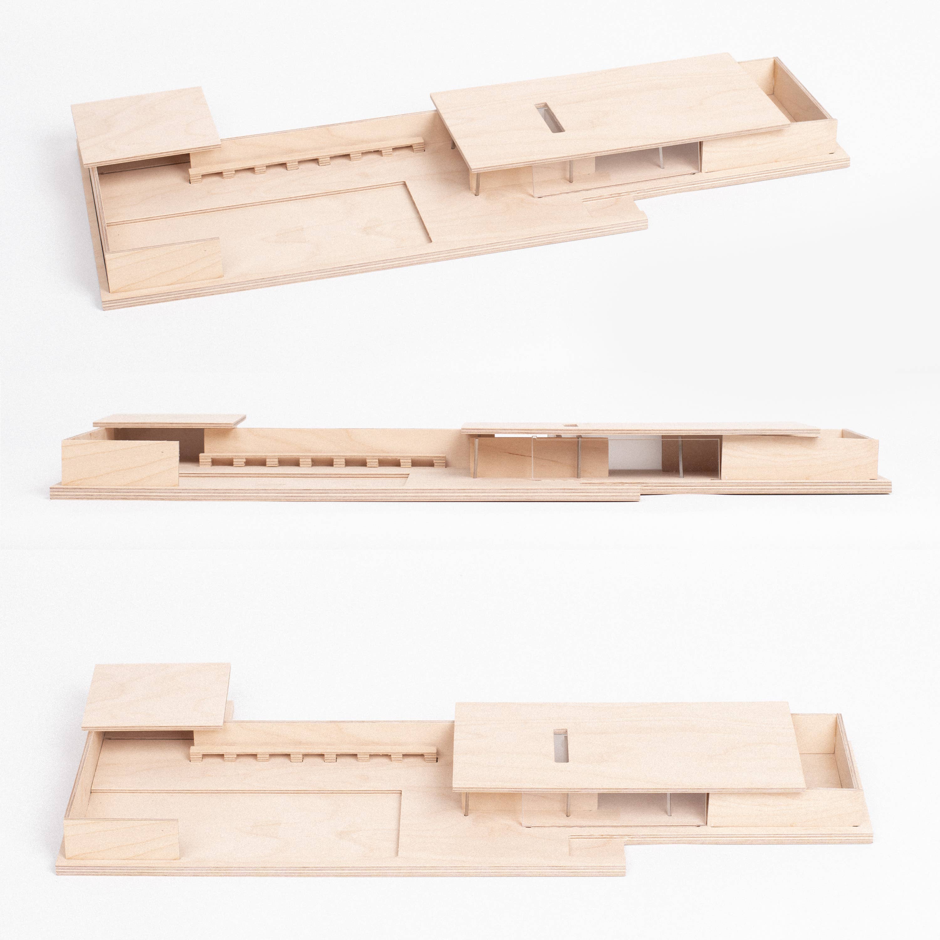 Beamalevich – wholesale DIY craft kit – Mies Pavilion Barcelona Maquette 1:1502