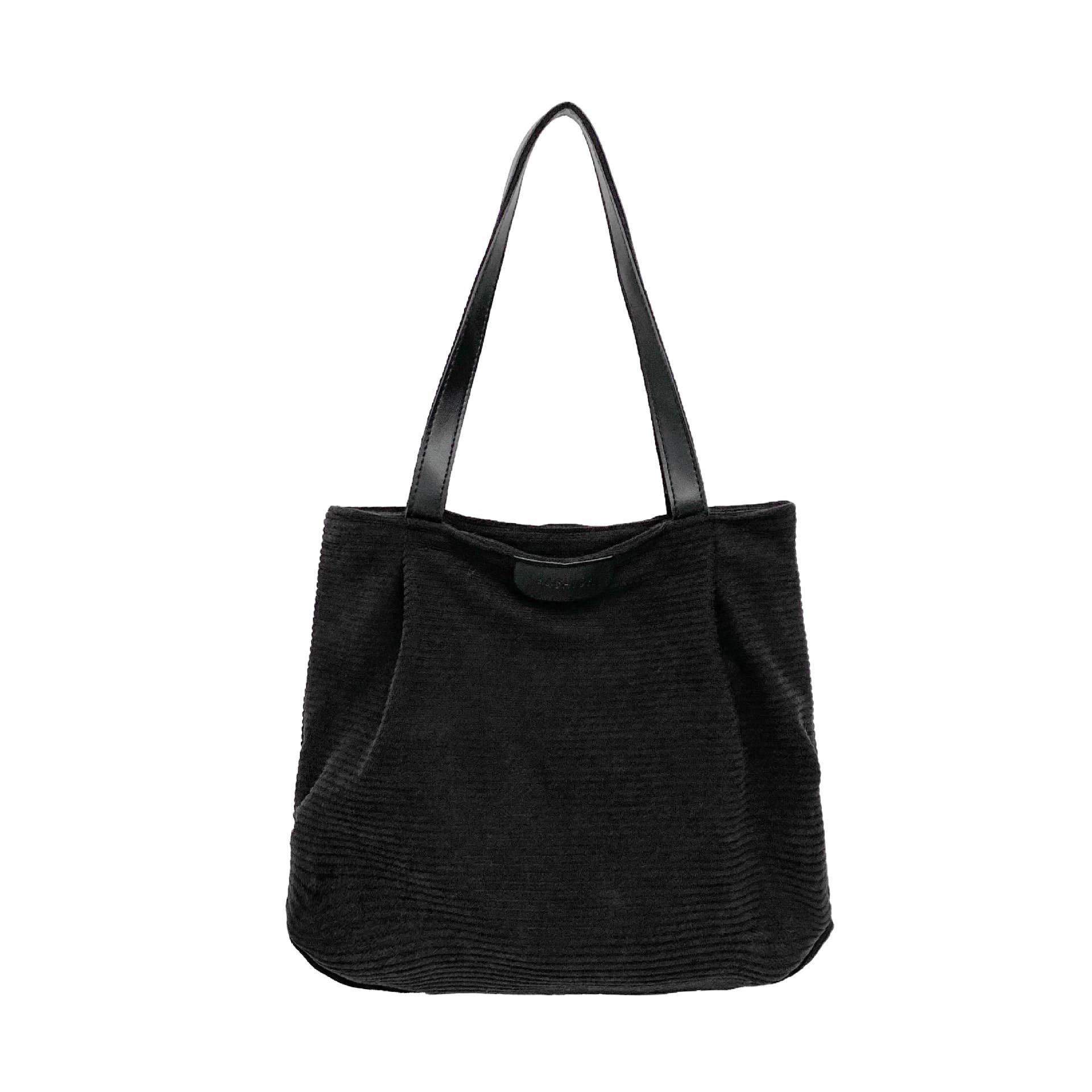 wandf - Wholesale Shoulder Bag - Women's - Corduroy Shoulder Bag with Zipper for Daily Use Hobo HandBag0