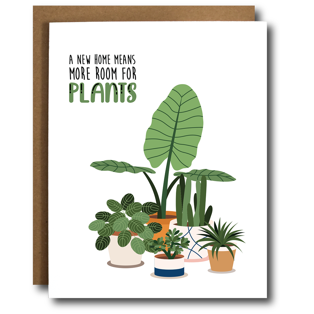 The Card Bureau - Wholesale Congratulations Card - New Home Plants0