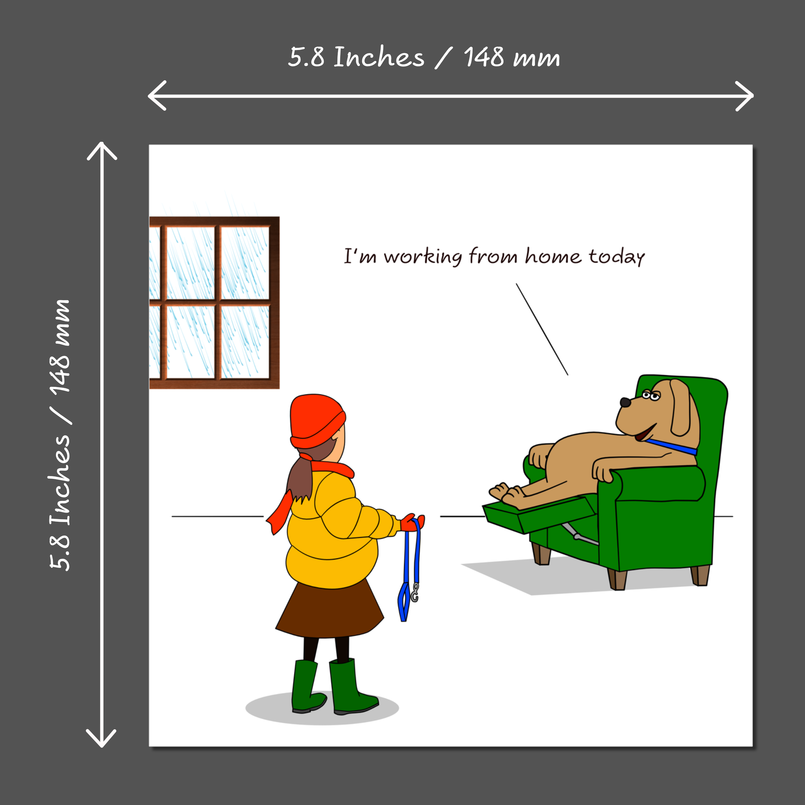 Swizzoo Cards – wholesale Birthday card – Funny Birthday Card for Dog Owner for Dad Mum Friend Family Work from Home Humorous Cute Cheeky Labrador Retriever Spaniel3