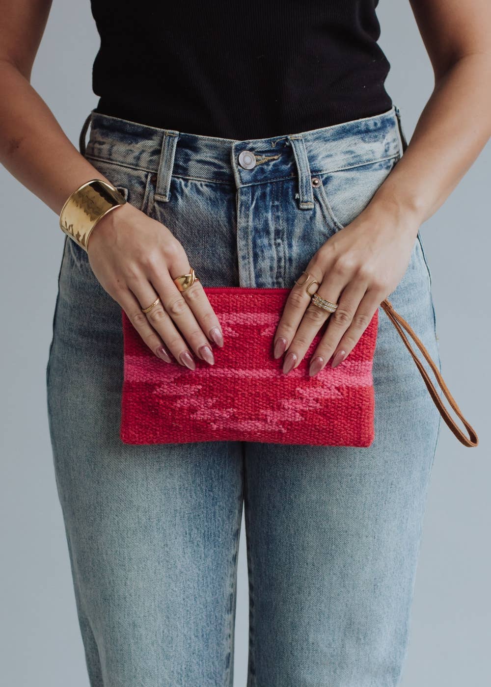 Panache Apparel Co. - Vendita all'ingrosso Borsa a tracolla - Donna - Polsino Azteco Rosso e Rosa1