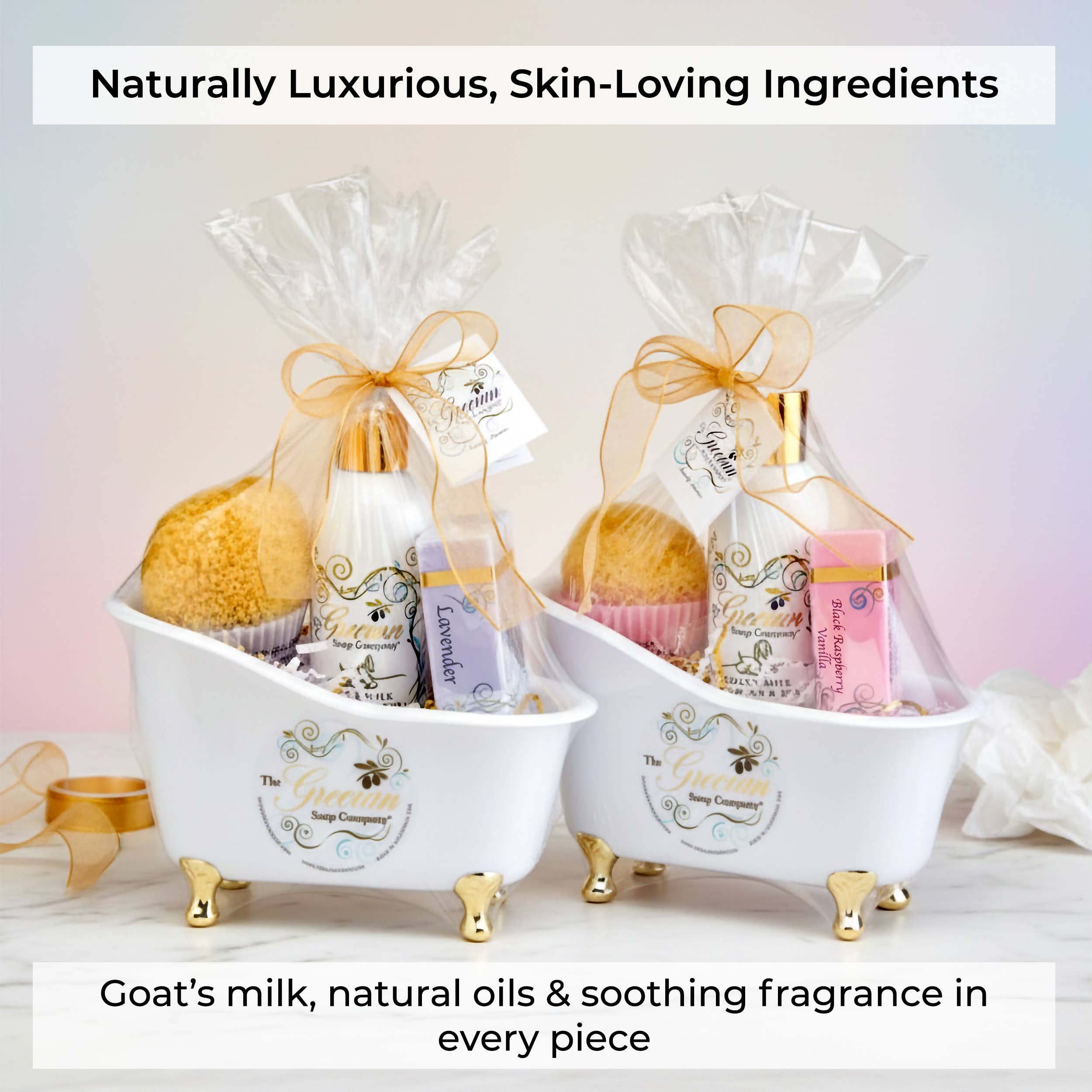 The Grecian Soap Company - Wholesale Bath & Body Set - Goat Milk Relaxation Hydrating Bath Essential Gift Set2