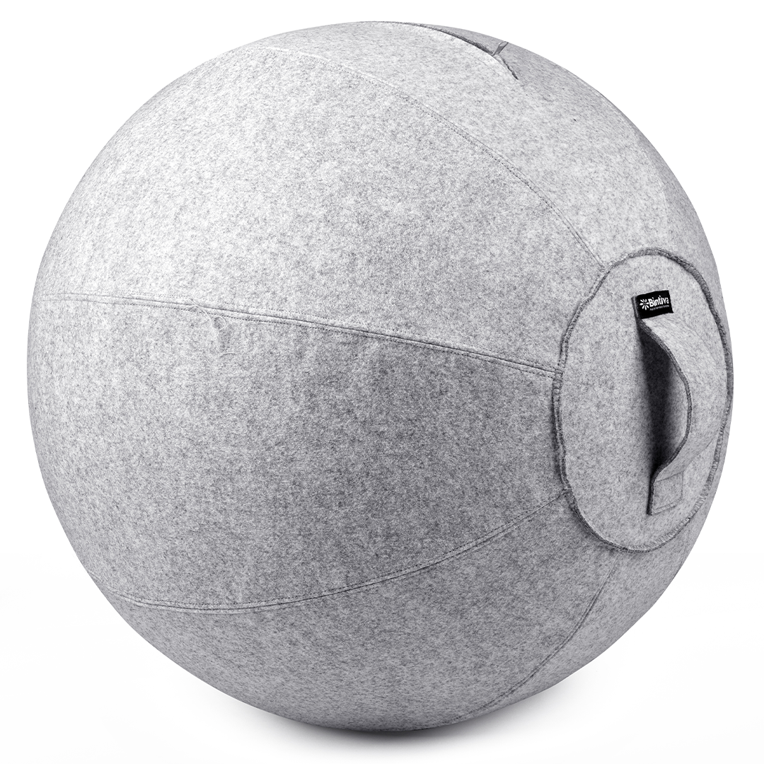 Bintiva – wholesale Fitness equipment – Luxurious Covered 65cm Stability Ball - For Ergonomic Seating, Therapy, and Exercise7