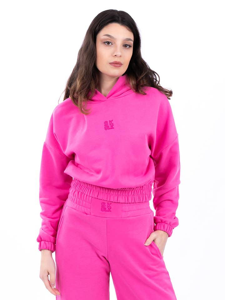 Hoodie Basic Sky Roze voor wholesale door StockNow Unipessoal