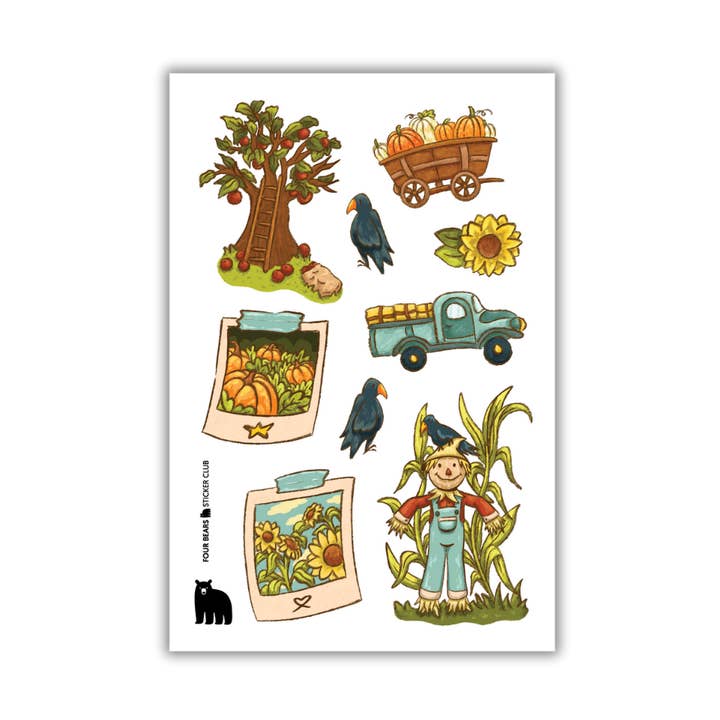 Fall Festival for wholesale by Four Bears Sticker Club