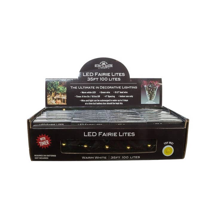 100L B/O WW LED FAIRIE LTS+GRN FIL pour la vente par Kurt S. Adler, Inc.