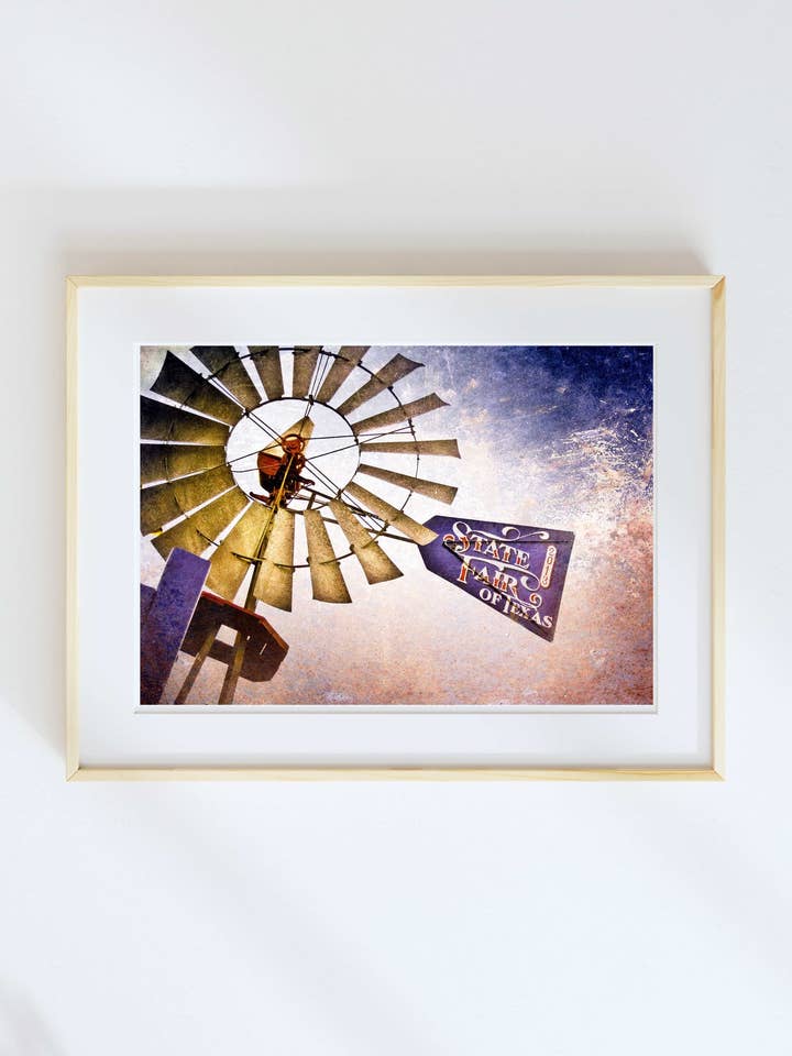 11x14 Dallas, Texas State Fair of Texas Windmill for wholesale by Lone Chimney Mercantile