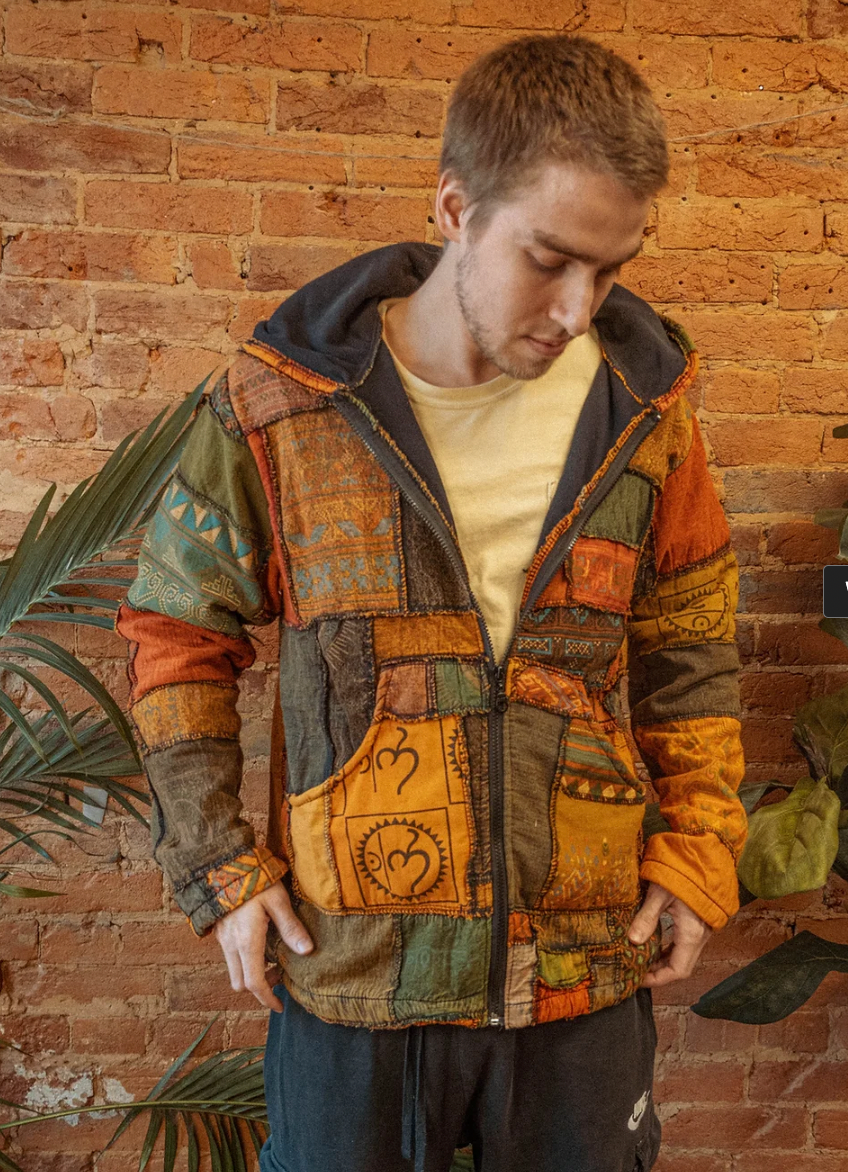 Gardenbelle Shop - Wholesale Jacket - Women's - Hippie Boho Patchwork Fleece Lined Jacket, Boho Coat Unisex7