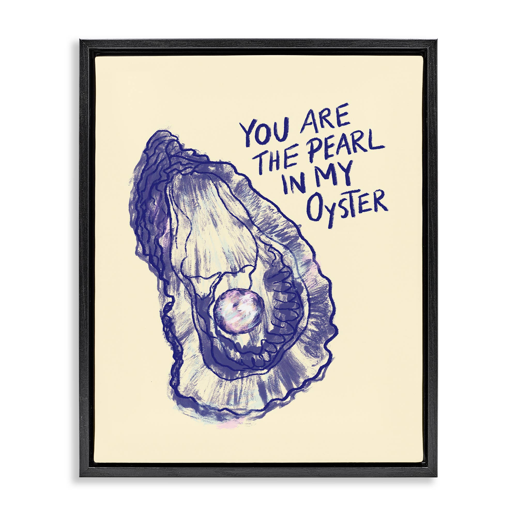 Stupell Industries - Venta al por mayor Cartel de pared - Arte de Pared enmarcado - Perla en mi Ostra22