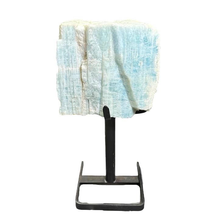 Rock Paradise - Wholesale Spiritual Stone/Crystal - Rough Aquamarine on Metal Stand - Large Crystal Decor -