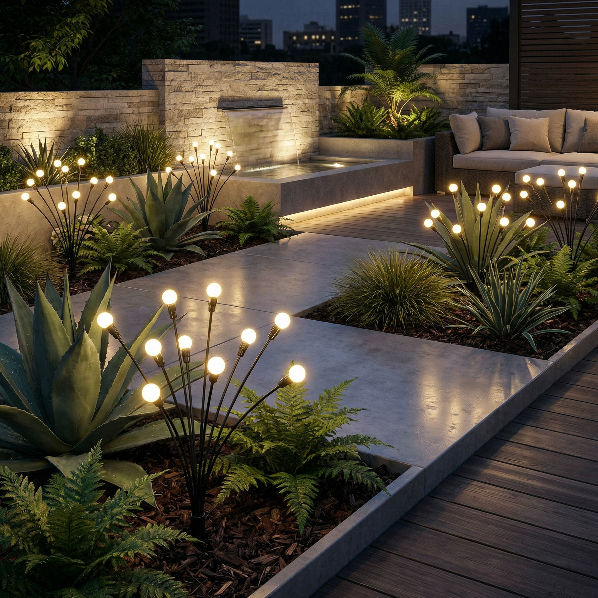 BRECK + FOX - Wholesale Outdoor/Lawn Light - Solar Swaying Garden Lights6