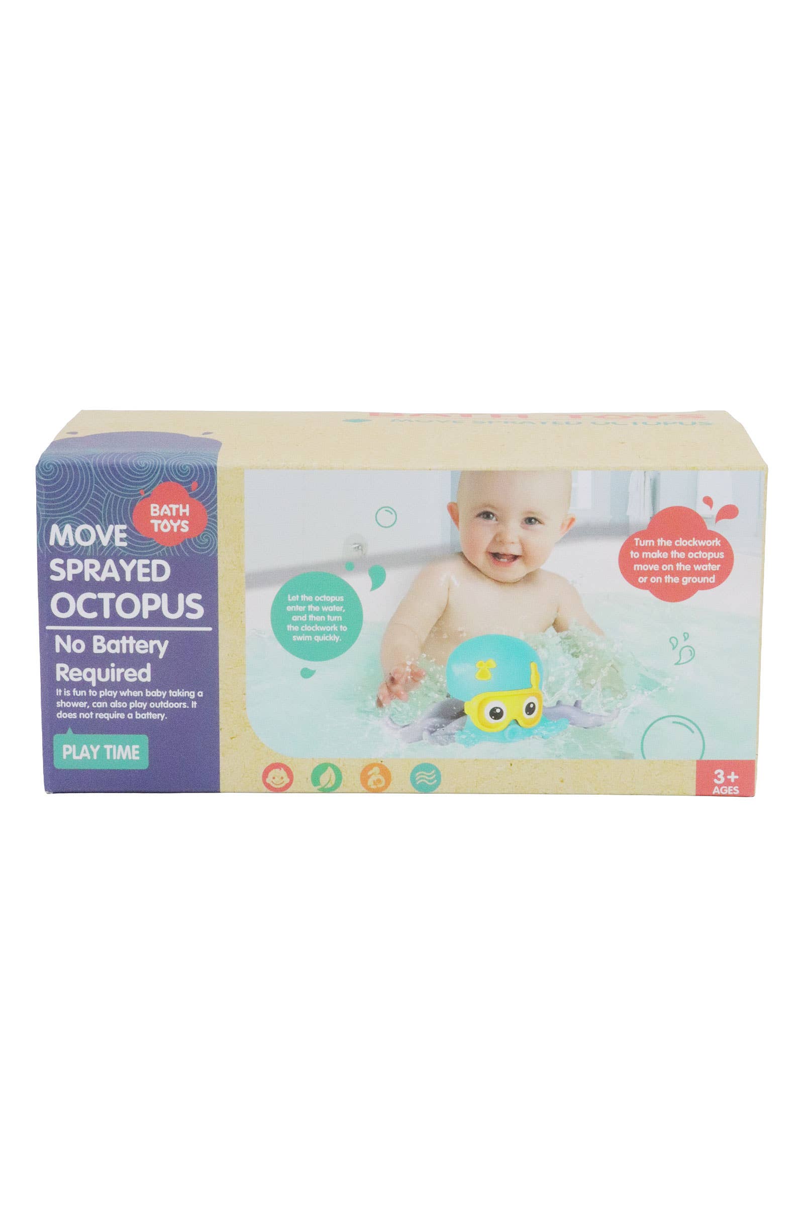 ASSORTED Octopus Wind-up Swimming Crawling Baby Bath Toy for wholesale on Faire11