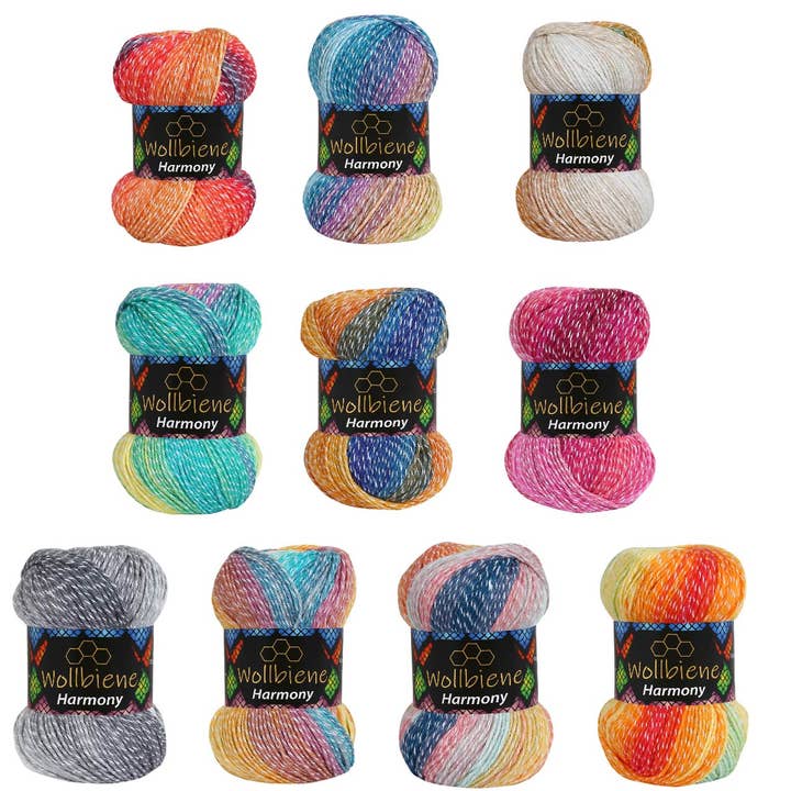 Wollbiene – Großhandel Garn – Wollbiene Harmony Ganzjahreswolle 100g Strickwolle