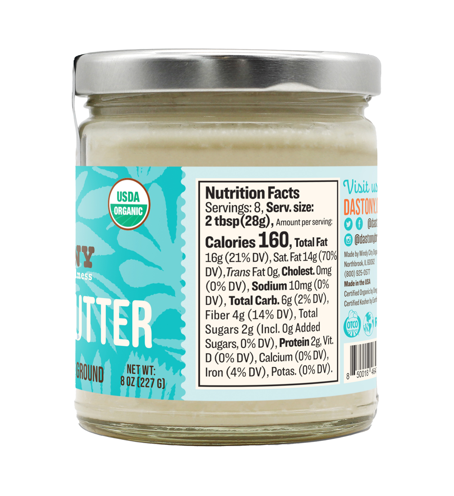 Windy City Organics – Großhandel Nussbutter – Bio-Roh-Kokosnussbutter - 16 oz7