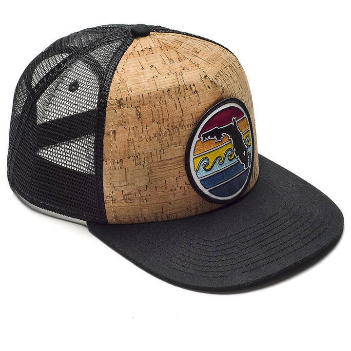 Sunshine State Goods - Wholesale Trucker hat – Unisex - Florida Sunset Trucker - Cork & Black2