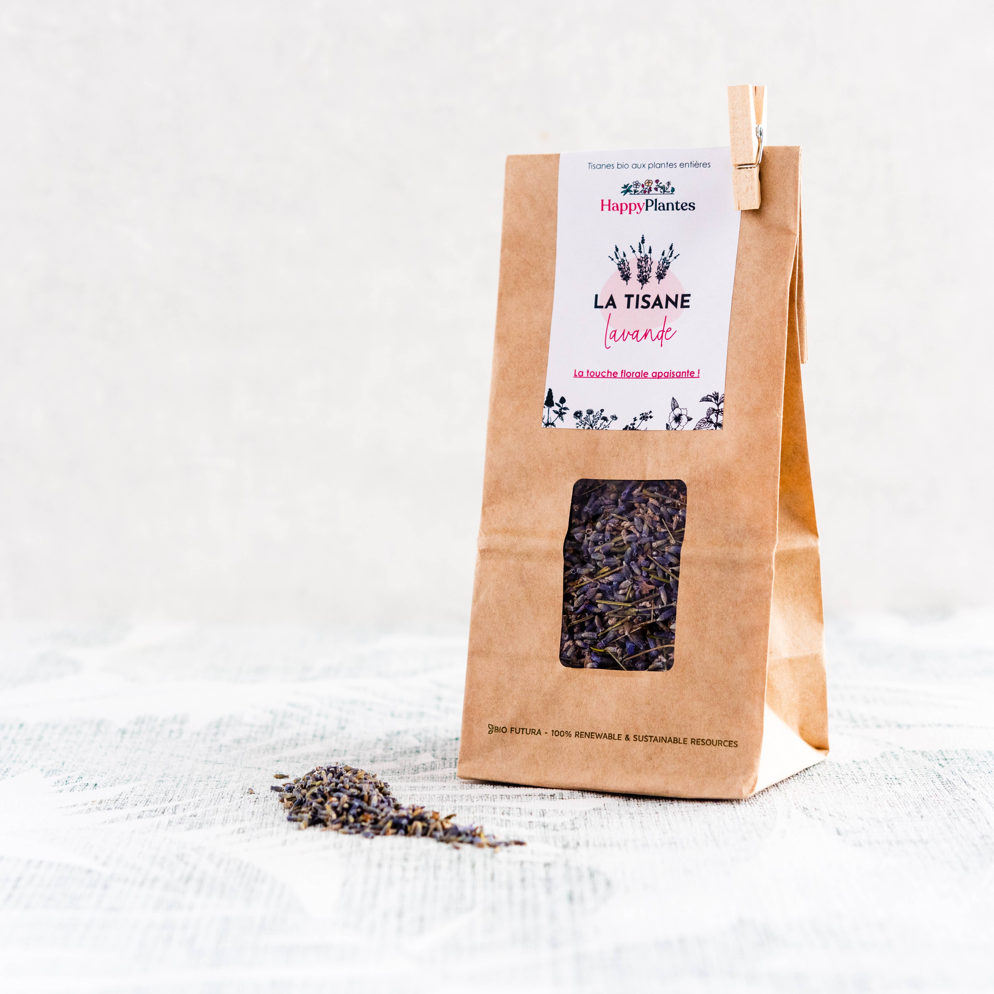 Happy Plantes – wholesale Health/detox tea – Organic herbal tea Lavender flowers Relax Calming, 25g