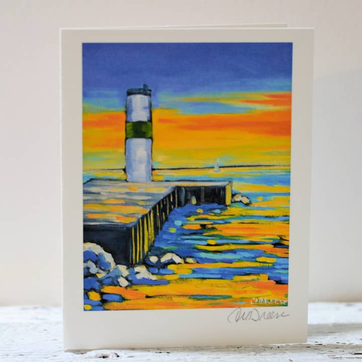 Notecard - Pentwater Lighthouse for wholesale by Dreese Fine Art