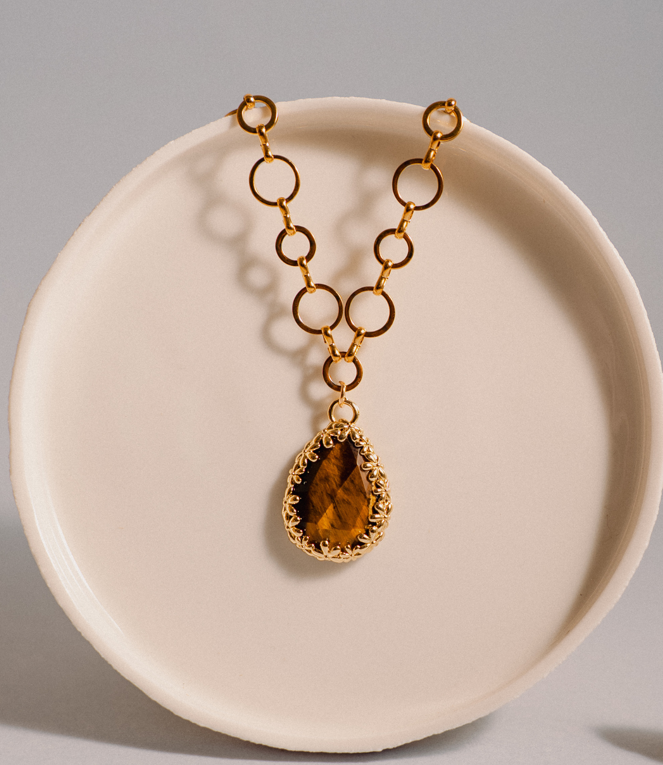 PHOEBE´S - Wholesale Pendant/Charm Necklace - Collar de acero inoxidable con piedra natural11