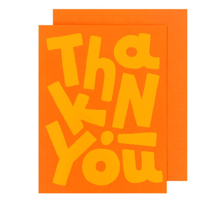 The Social Type - Wholesale Thank You Card - Thank You! Big Type