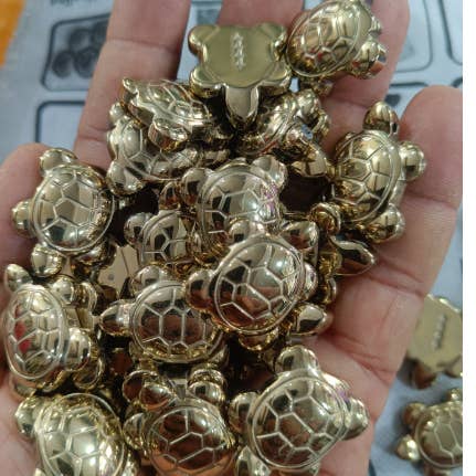 AmazeU - Wholesale Spiritual Stone/Crystal - Pyrite Tortoise Carving, Pocket Pyrite Tortoise