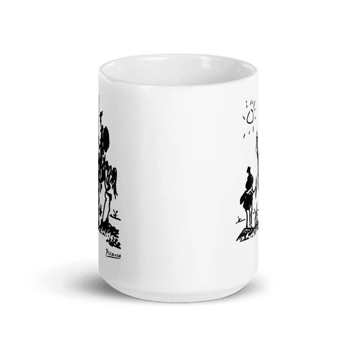 Art-O-Rama Shop - Wholesale Koffiemok - Beker met kunstwerk Don Quichot van La Mancha door Pablo Picasso uit 19554