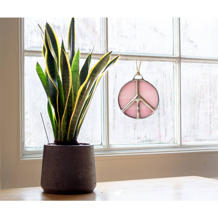 Samara Designs Studio - Wholesale Suncatcher - Glass Peace Sign Suncatcher26