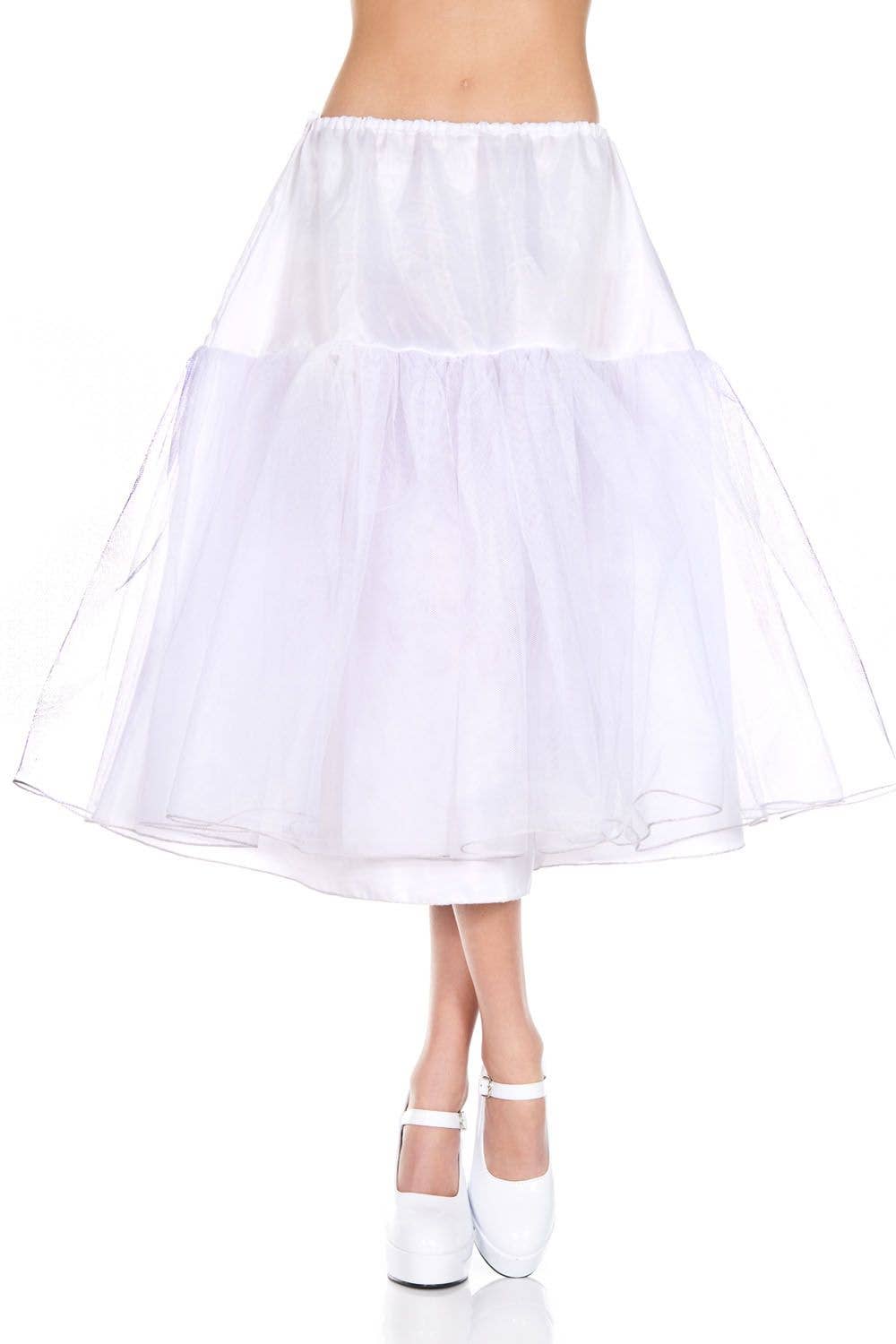 White Music Legs Long Trim Petticoat ML739 for wholesale on Faire0