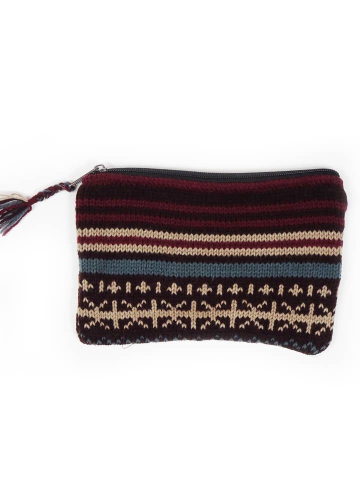 Intarsia gebreide tas voor wholesale door Zig Zag Asian Collection