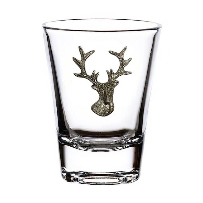 Menagerie Stag 2 Ounce Classic Shot Glass for wholesale by MENAGERIE