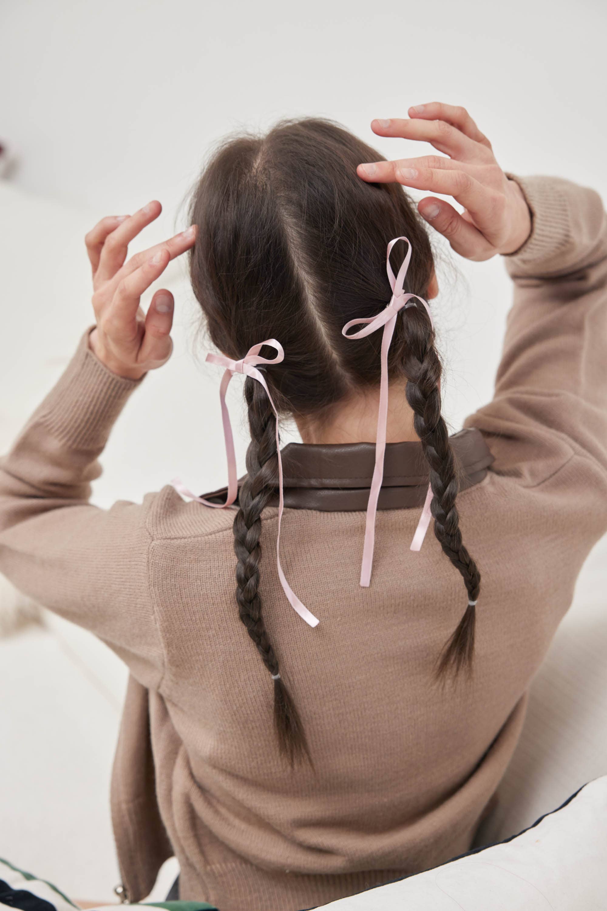 Tiepology – wholesale Hårrosett - Dam – Satinband hårbågstiftsats5