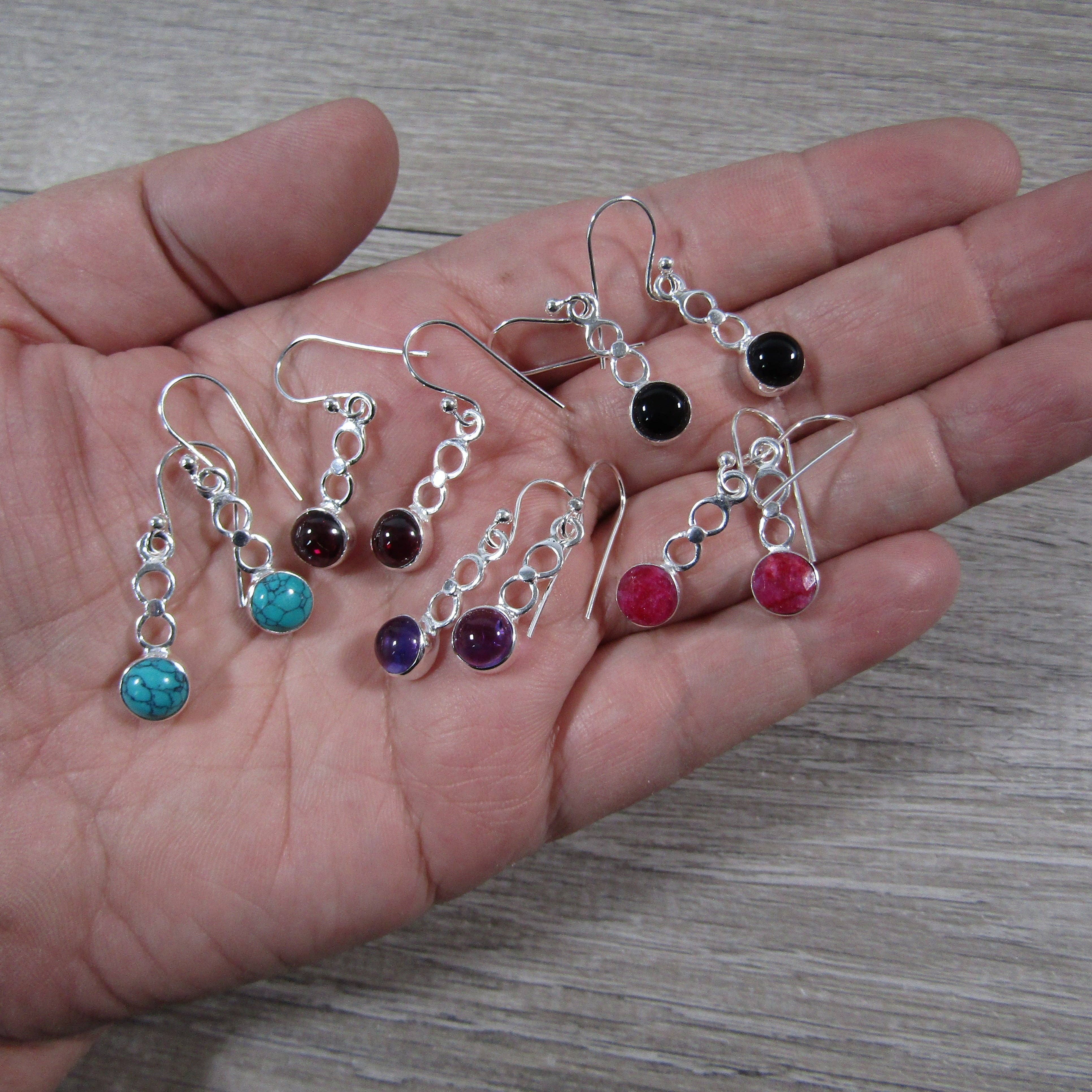 Keystone Crystals - Wholesale Dangle Earrings - Gemstone Sterling Silver Earrings6