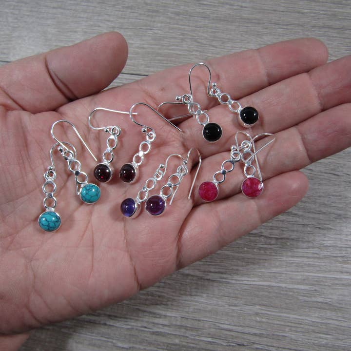 Keystone Crystals - Wholesale Dangle Earrings - Gemstone Sterling Silver Earrings6
