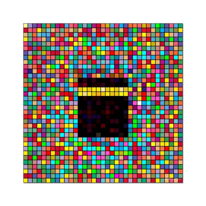 Tirage d'art de pixels de diversité numérique pour la vente par Siddiqa Juma
