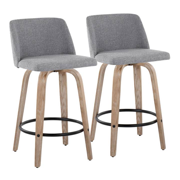 LumiSource and Grandview Gallery - Wholesale Stool - Toriano 26" Fixed Height Counter Stool Q - Set of 2114