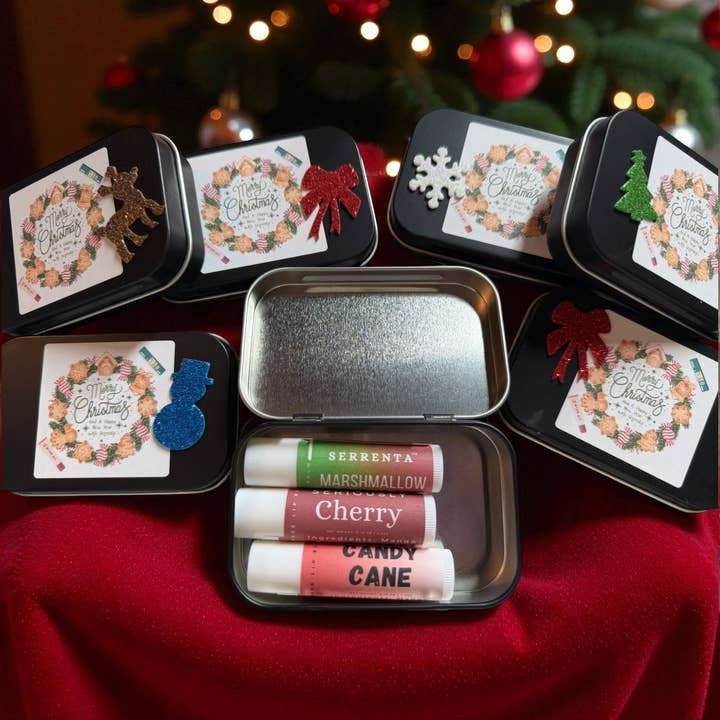 Coffret Cadeau Baume à Lèvres de Noël pour la vente par Serrenta