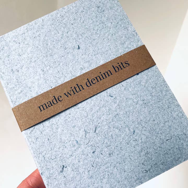 Atelier By Cat - Wholesale Notebook - mini Recycled Denim Confetti Notebook Eco-Friendly 26