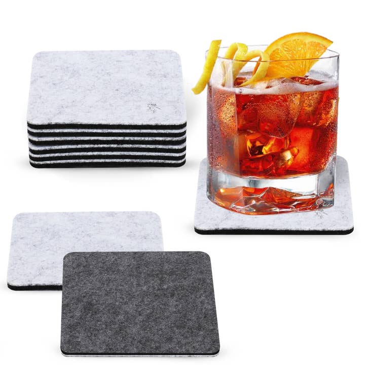 Premium Felt Coasters for Drink Set - (square) for wholesale by A&A Wonders