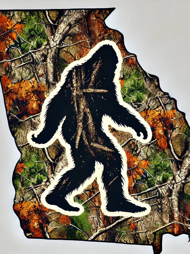 River Tide Apparel – Engroshandel Grafisk t-shirt - Unisex – Georgia Sasquatch T-shirt3