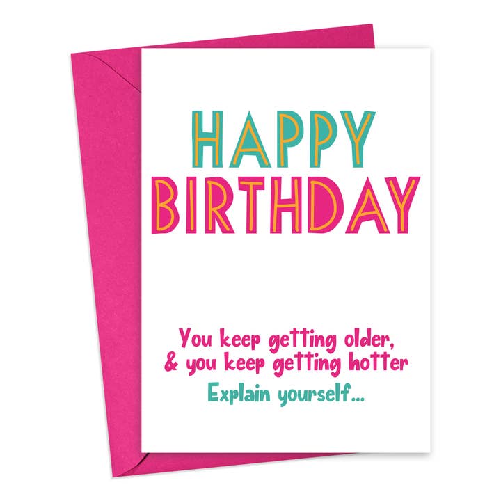 Funny Birthday Cards Cute Birthday Greeting Cards for Her for wholesale by R is for Robo