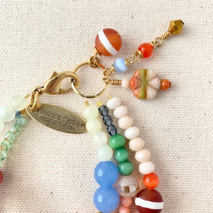 Lenora Dame - Vendita all'ingrosso Bracciale con perline - Bracciale a tre fili con perline in vetro di arte popolare1